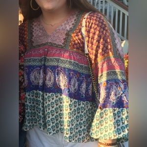 Zara Bohemian Patterned Top